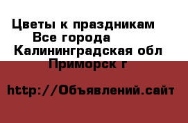 Цветы к праздникам  - Все города  »    . Калининградская обл.,Приморск г.